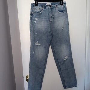 pistola faded light blue distressed skinny jeans